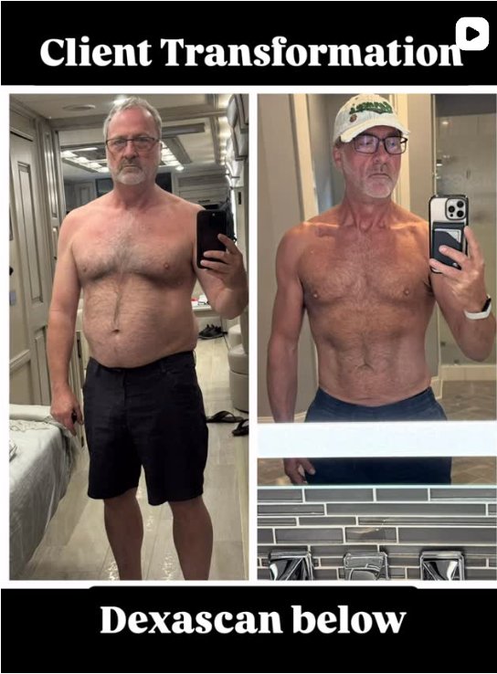 ThriveAxis client transformation — GLP-1 and hormone optimization, male 50s