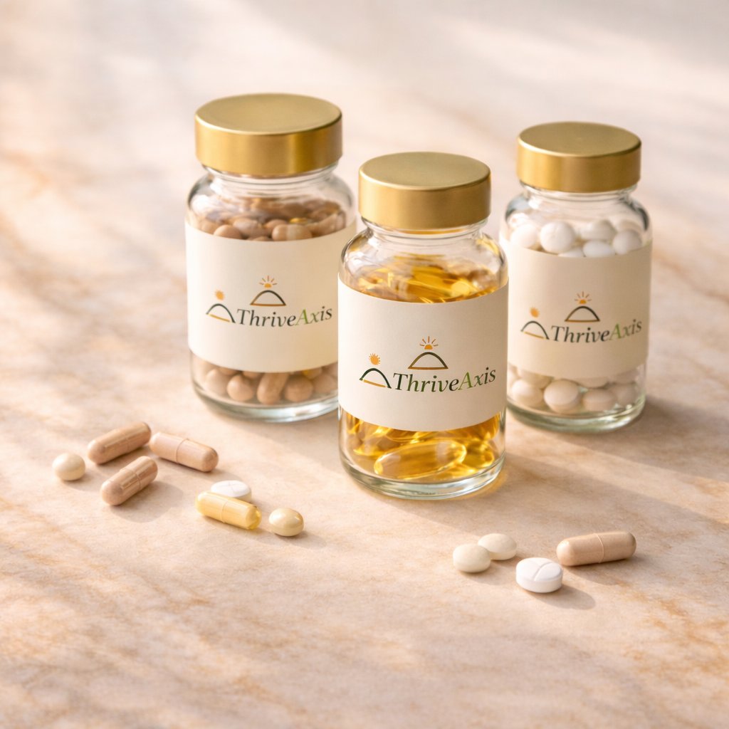 ThriveAxis supplement bottles